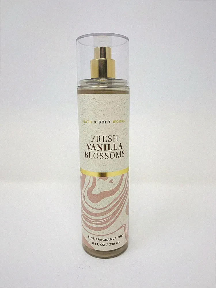 Bath & Body Works Fresh Vanilla Blossoms FINE FRAGRANCE MIST BODY SPRAY 8 OZ NEW