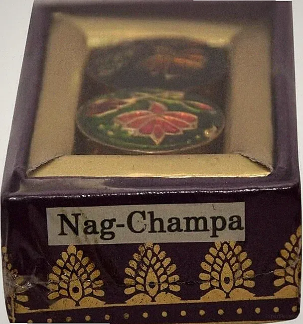 Nag Champa Solid Perfume – 0.14oz Chakra Scent, Unisex, Vegan, Handmade Balm